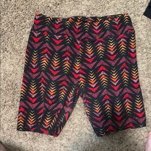 LuLaRoe Red and Orange Leggings